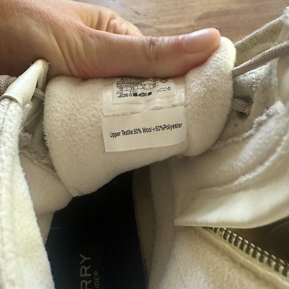 Women's Sperry Syren Gulf Cream and Brown Winter Boots Size 10 - Picture 8 of 8